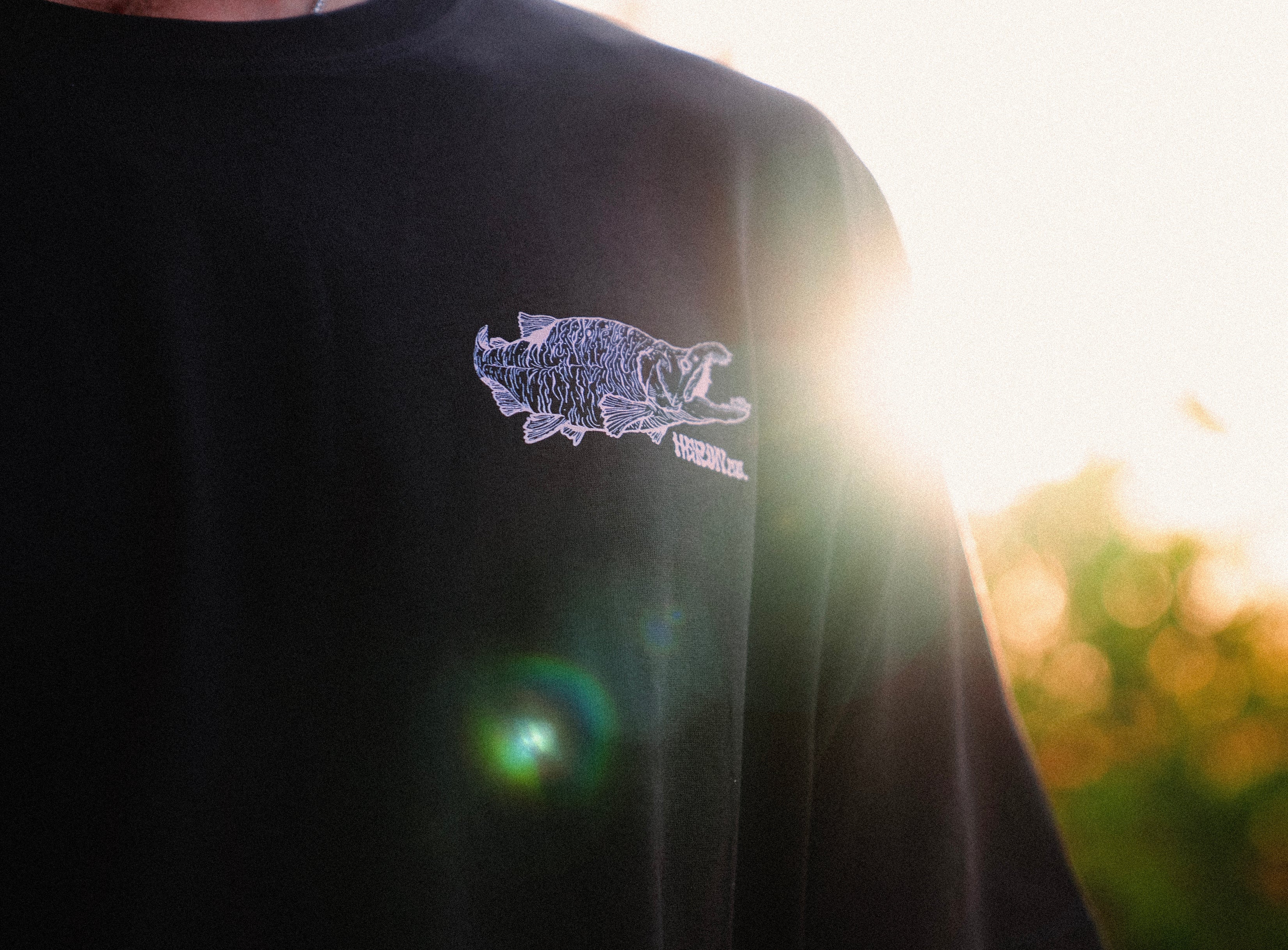'Dirty Salmon" T-shirt | Faded Black