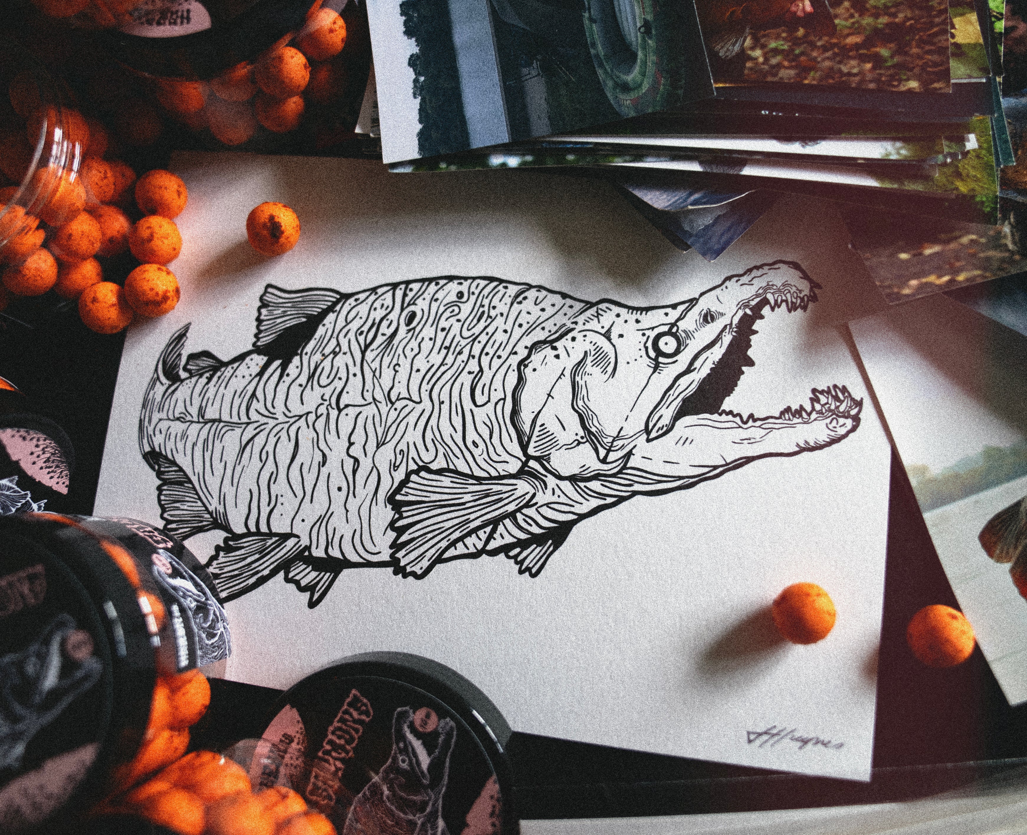 DIRTY SALMON- A5 Limited Edition Sockeye Salmon Art Print