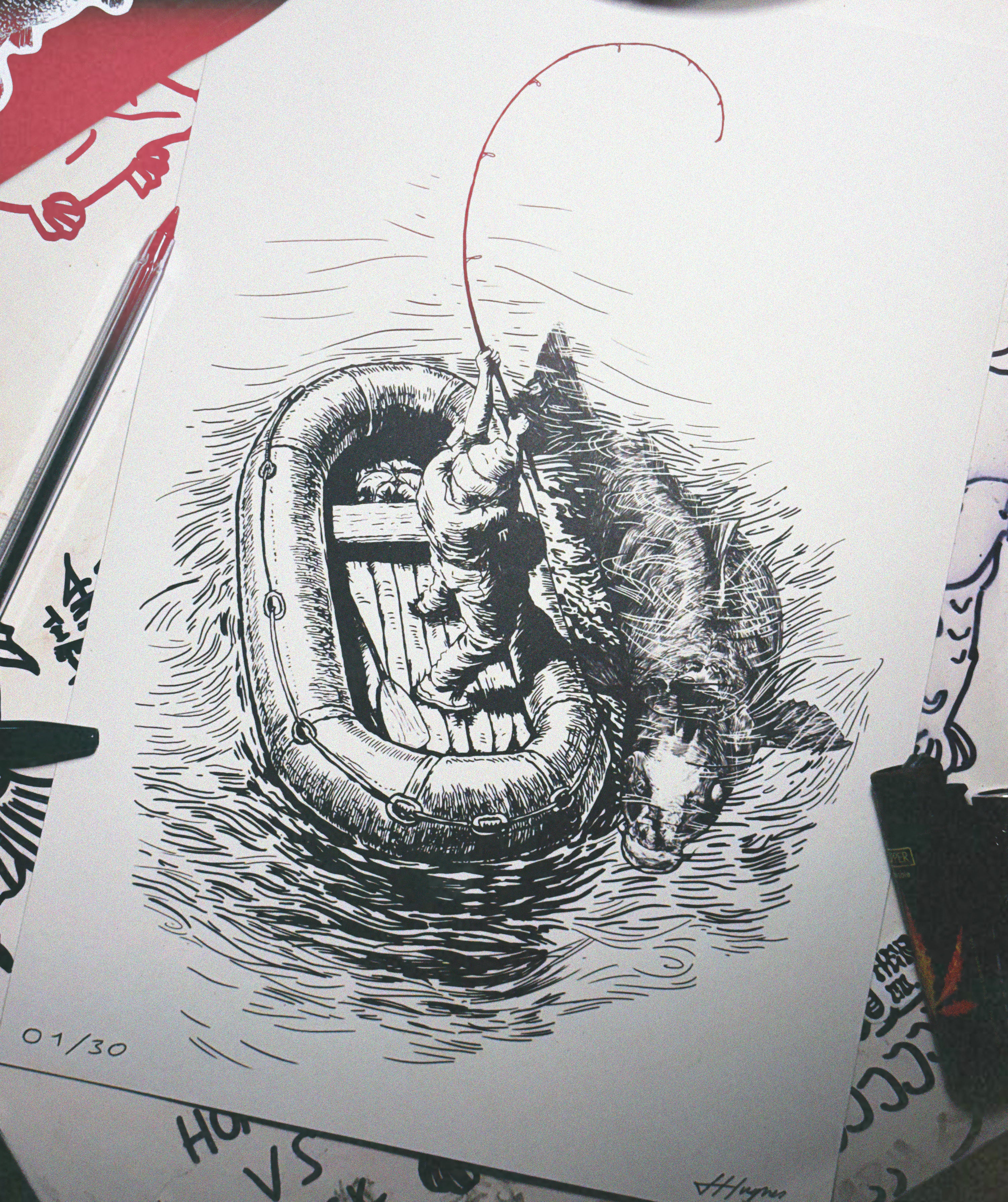 Gonna Need a Bigger Boat – Big Carp A4 Print