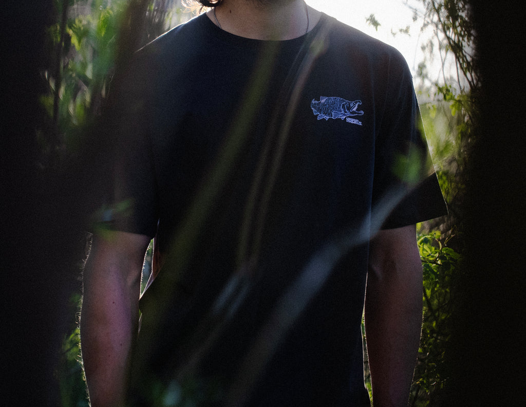 'Dirty Salmon" T-shirt | Faded Black
