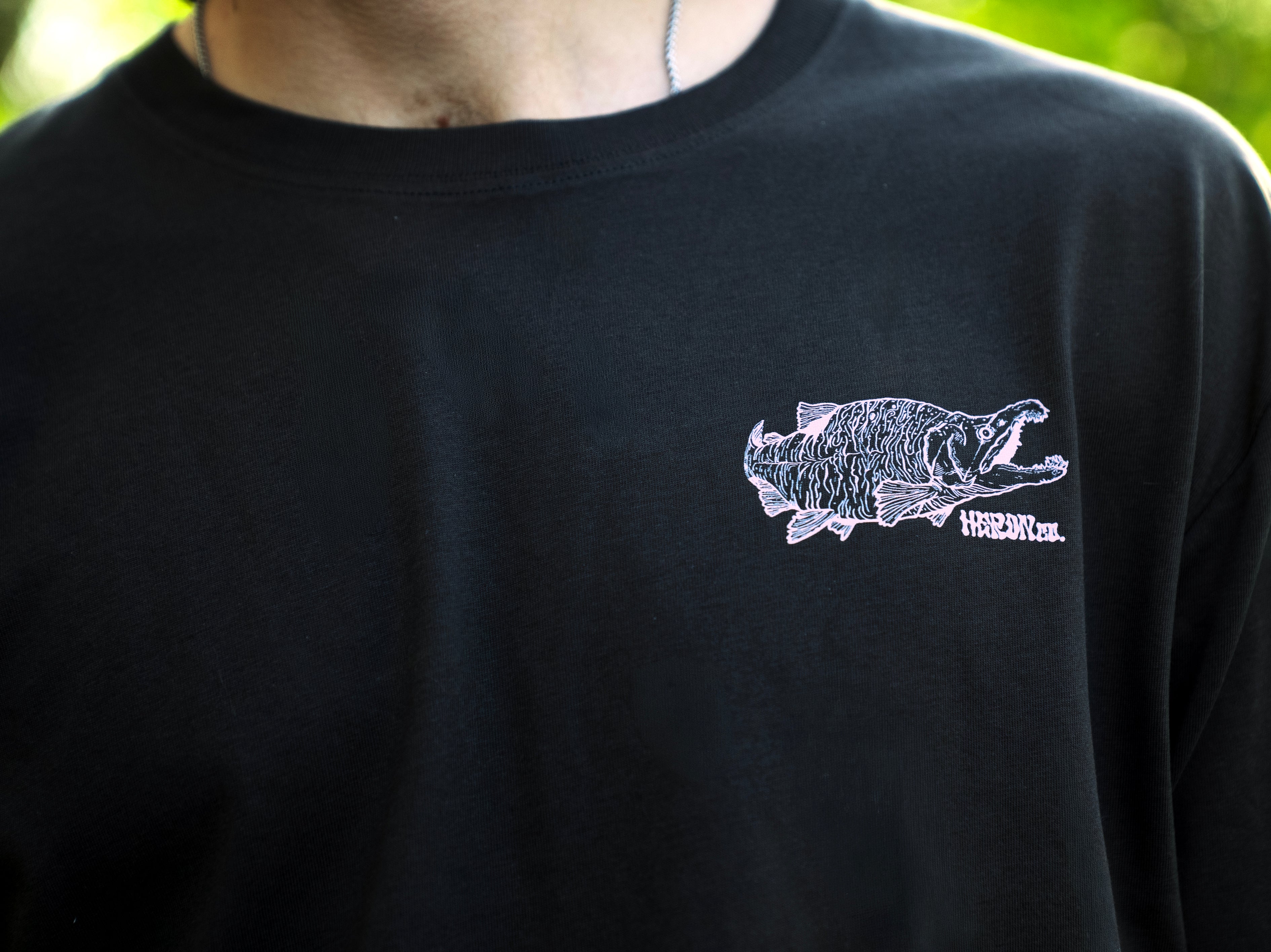 'Dirty Salmon" T-shirt | Faded Black