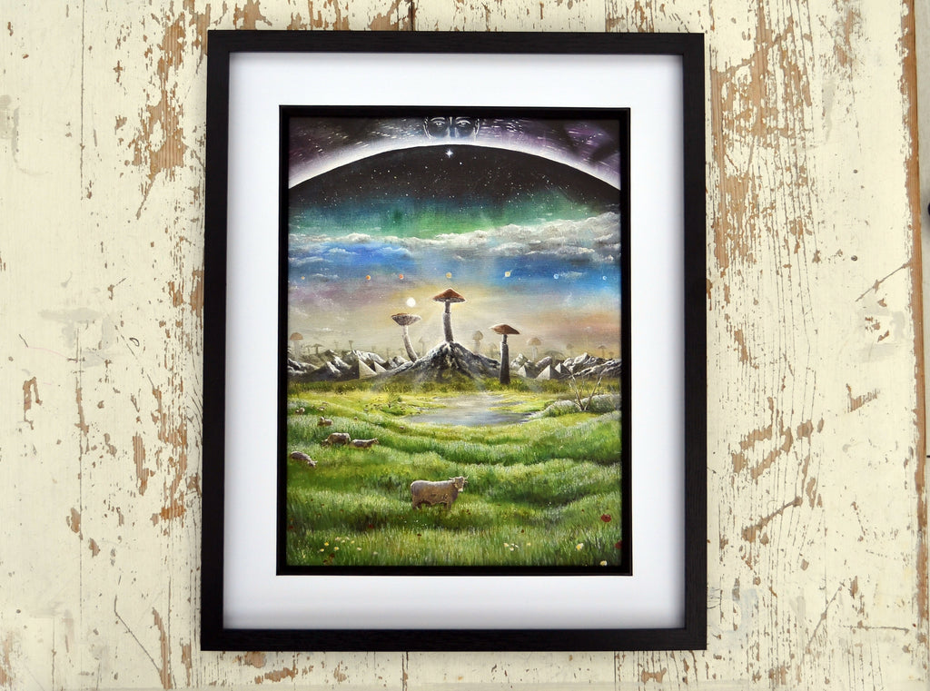 Shroom Cow - Limited A4 Oil Painting Print