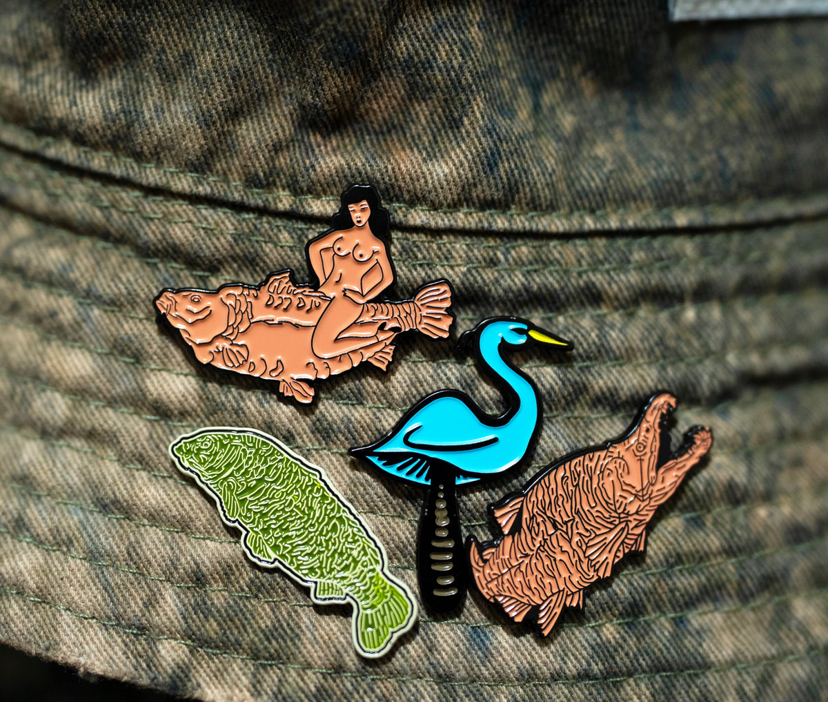 Heron Co. Enamel Pins