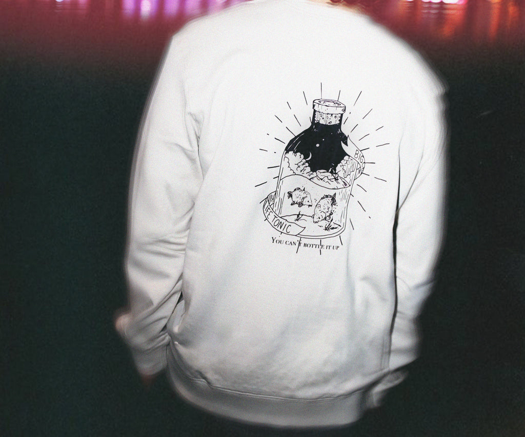 'Bottle' Sweatshirt | Bone White